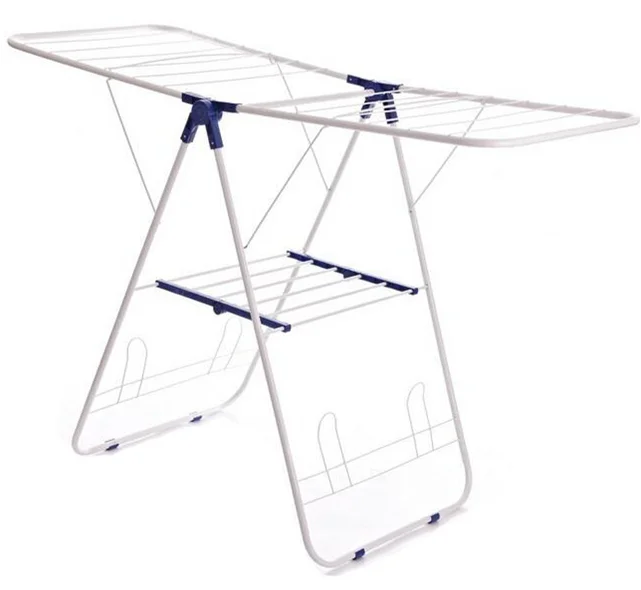 New Design Modern Style Space Saving Standing Folding Metal Iron Laundry Balcony Clothes Drying Rack clothes dryer rack
