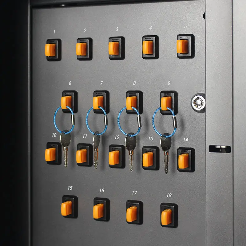 Bank Hotel Campus Key Access Control System Landwell A-180E Electronic Key Safe Cabinet