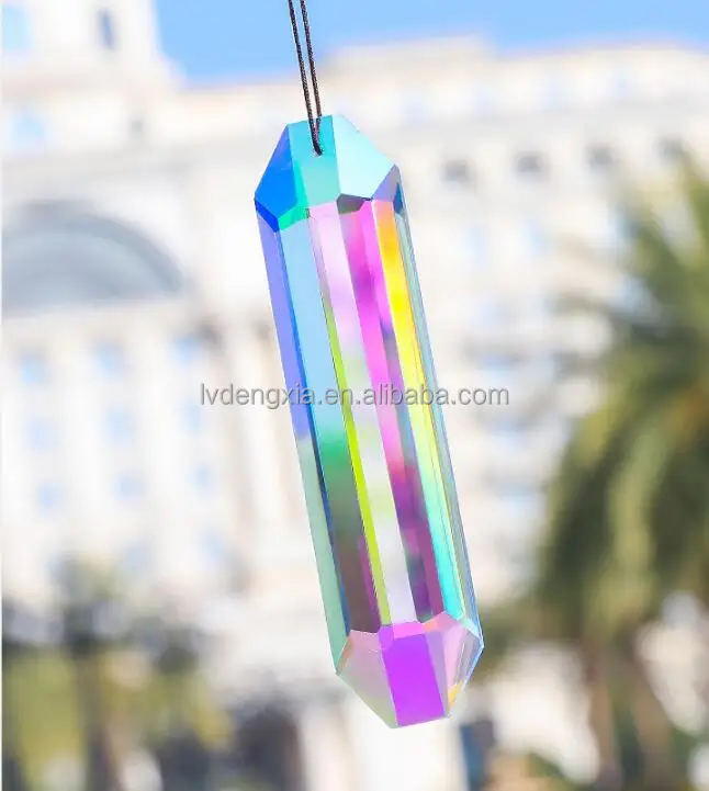 Diy Rainbow Maker Stained Glass k9 Crystal Prism Ab Decor Sun Catchers Hanging For Windows Car Home Decoration
