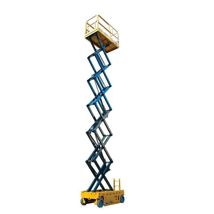 12m electric construction cheap hydraulic scissor lift aerial work platform table for