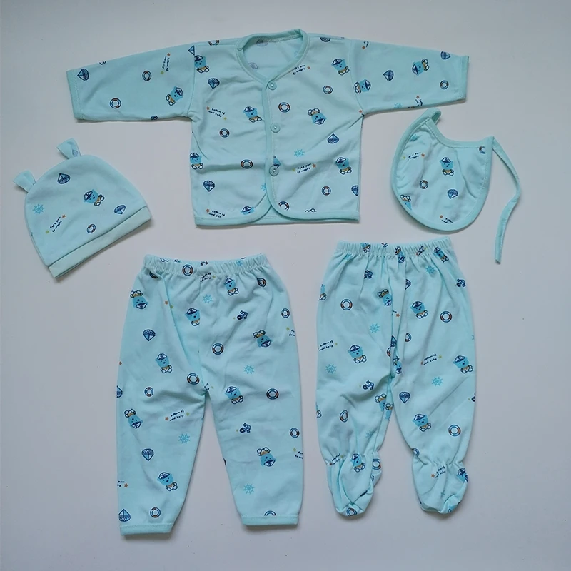 New Born Baby Essential 5 Piece Layette Baby Clothing Sets(old) Infant Gift Set 0-6 M Baby Gift Box Set Newborn