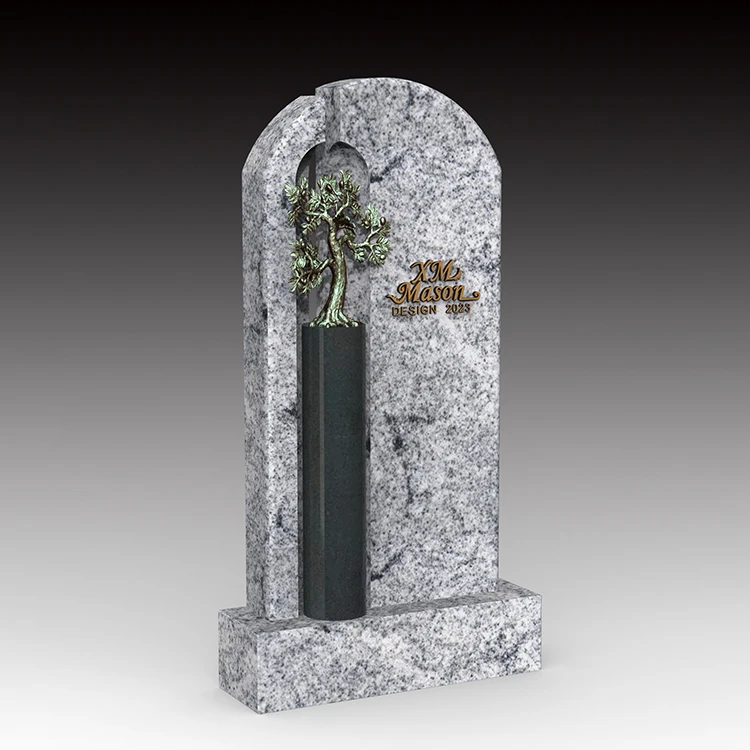 New Zealand Style Granite Tombstone Artificial Trees and Monuments Free Samples