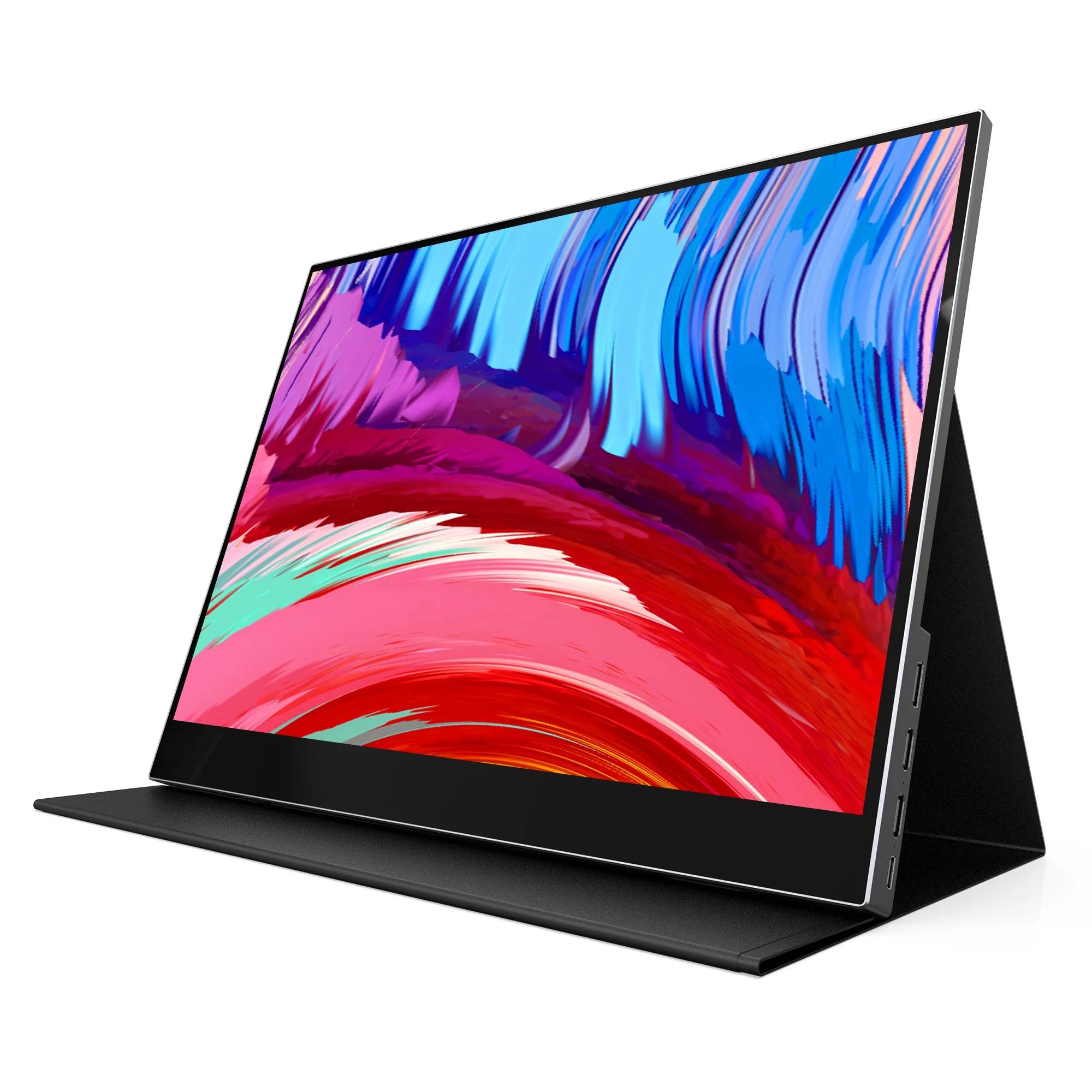  Монитор с сенсорным экраном 1080P 15 6 дюйма Full HD USB двойной монитор динамиком для ноутбука компьютера