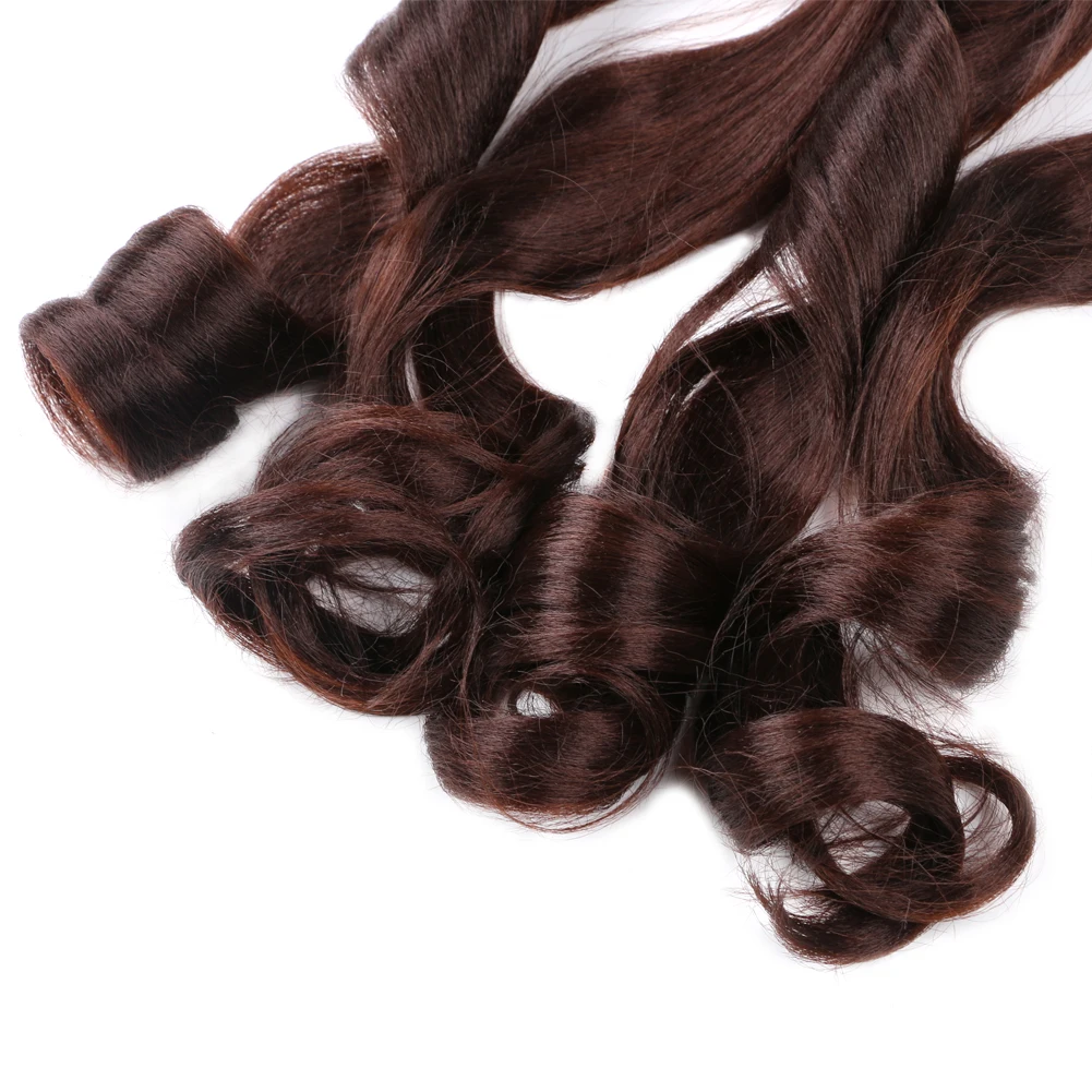 Wholesale 150G 24Inch Spiral French Curl Wave Yaki Bulk For Braiding Hair With Curly Ends Synthetic Braids Loose Wave