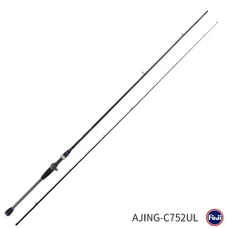 TSURINOYA NEW Ultralight AJING Rod ELF Weight 65g  2.26m 2 Pecs ROCKFISH Lure Casting Spinning Fishing Rod