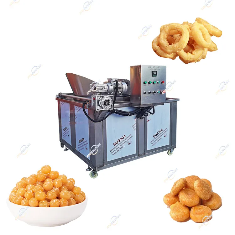 Commercial Production Fish Skin Fava Beans Falafel Donut Doughnut French Fries Frying Machine