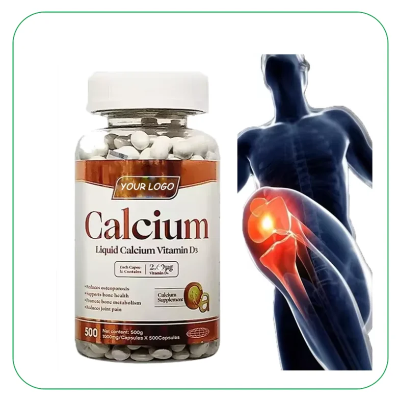 OEM Vegan Liquid Calcium VD3 K2 Softgels Health Bone Health Supplement 1000mg Liquid Calcium VD3 K2 Softgel