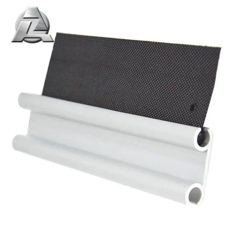 6000 series aluminum alloy ZJD-KD104 double awning keder rails extrusion profile