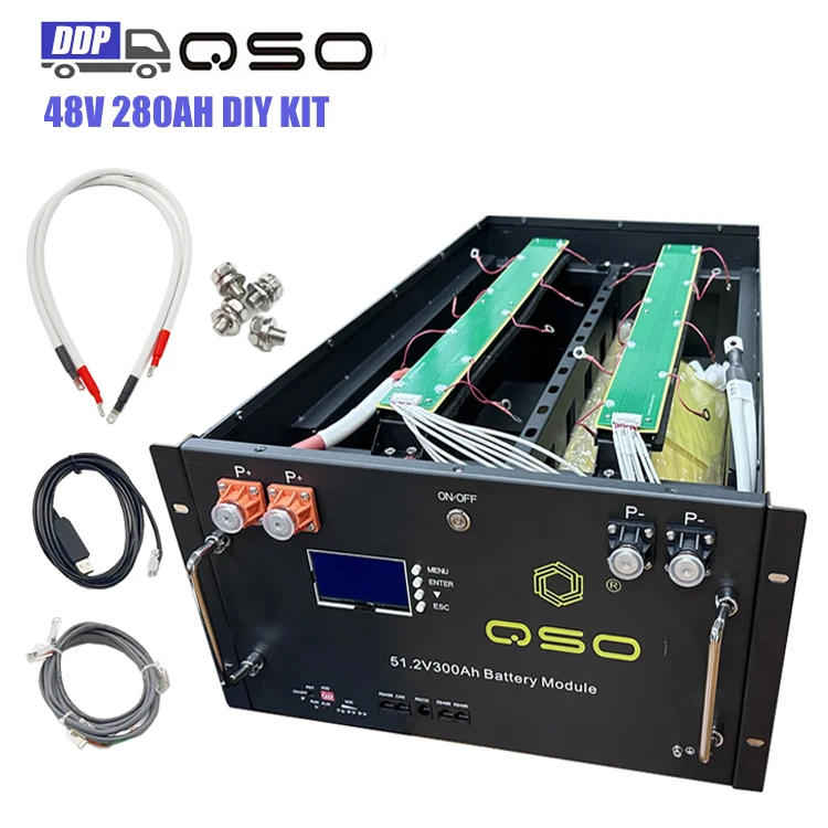 Qishou 48V 280 Diy Kit Unit 280Ah 300Ah Mb30 Mb31 306Ah 314Ah 320Ah 330Ah 340Ah Server Rack 51.2V 48V Lifepo4 Battery Box Case