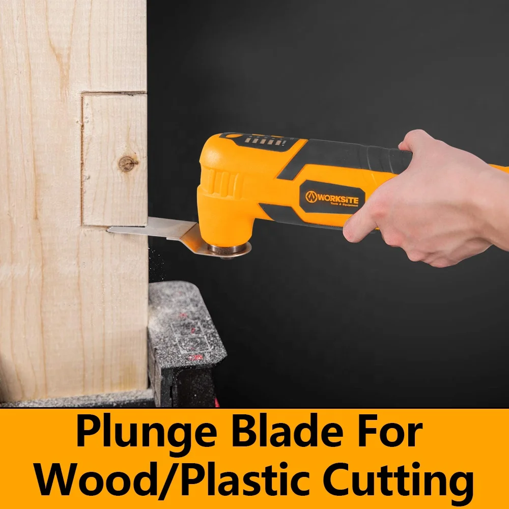 WORKSITE Customized 8V Oscillating Tool Variable Speed Cutting Drilling Sanding Cordless Oscillating Tools