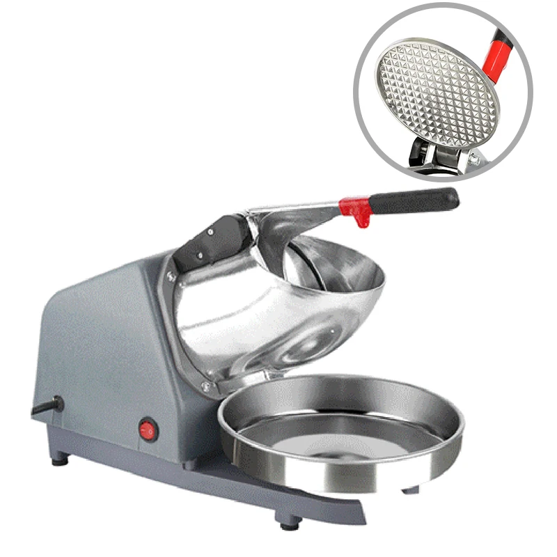 China Supplier OEM Single Blade Aluminum Ice Crusher Machine Crushed Ice Snow Cone Maker