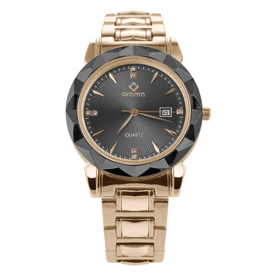 
New model top quality shock resistant quartz watches solid reputation top brand luxury bling quartz round men watch 