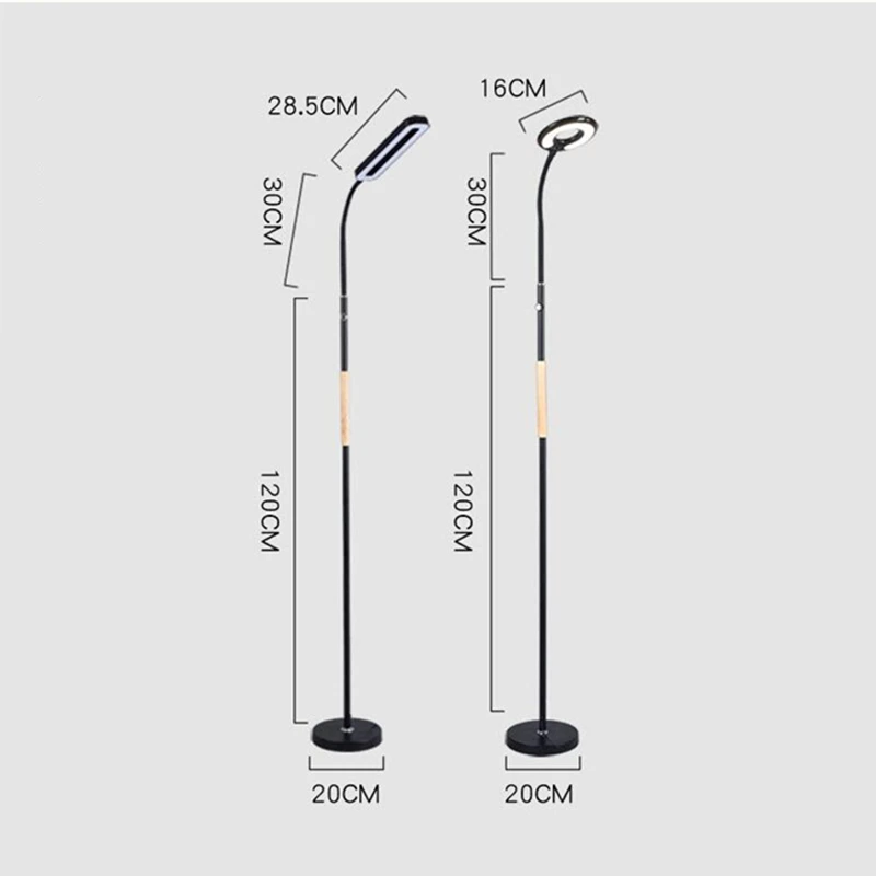 Led Floor Lamp with 3 Color Temperature and Stepless Touch Control Adjustable Gooseneck Floor Lamp for Tattoo Lashes and Reading.jpg