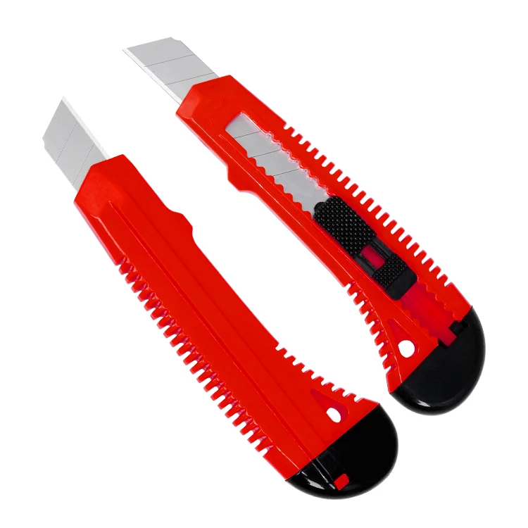 Wholesale Daily Usage 18mm Snap off blade retractable paper cutter plastic sliding portable small art utility knife