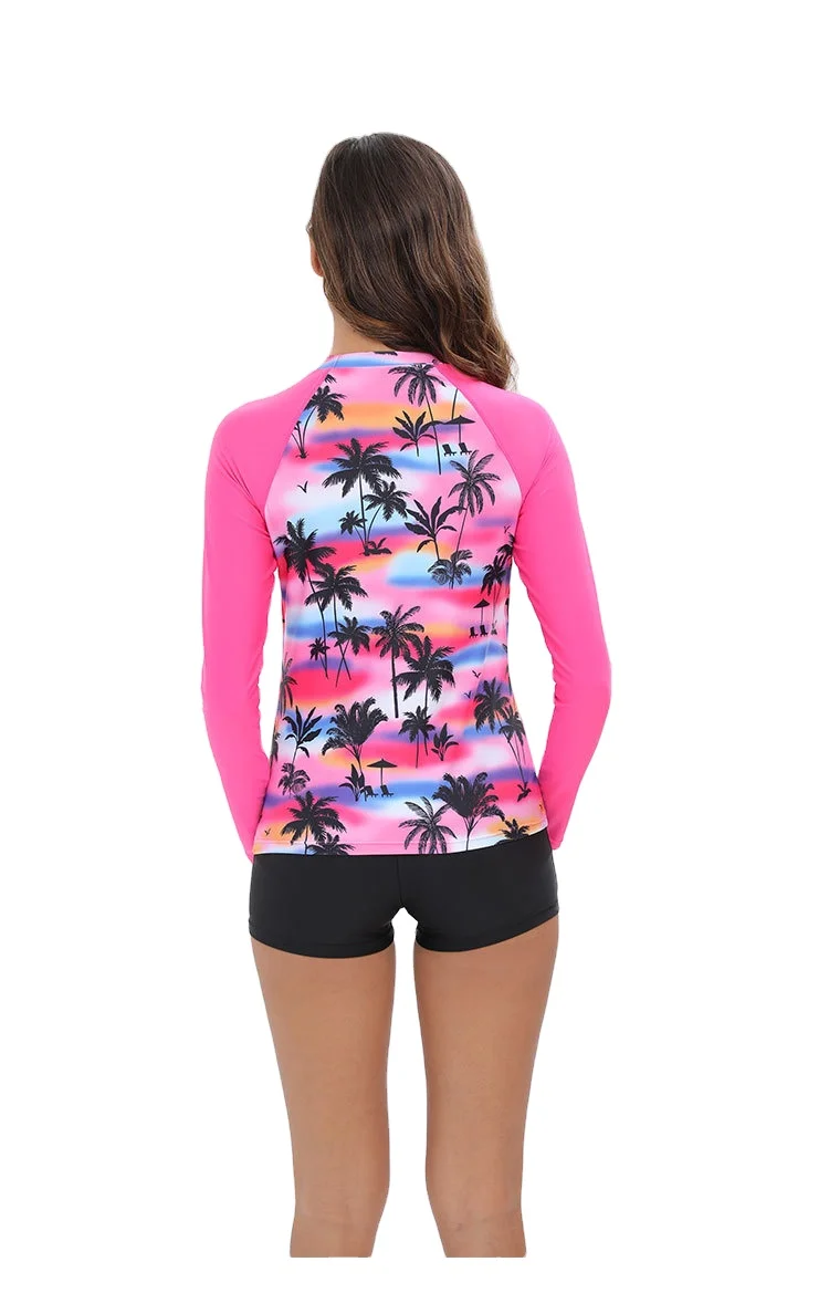 Trendy Women s Swimwear Cross Border Split Style Long Sleeved Surfing Suit
