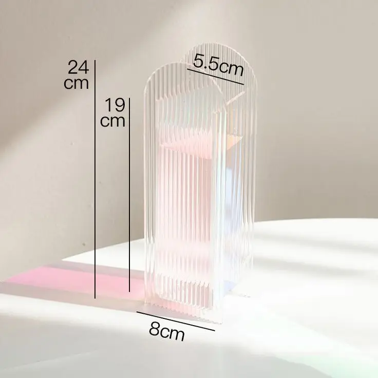 Настраиваемая домашняя Радужная Геометрическая ваза украшение для свадьбы красочная акриловая цветов