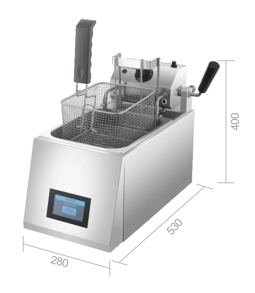 The fully automatic intelligent touch controlled electric fryer favored by commercial restaurants kitchens fast food restaurants