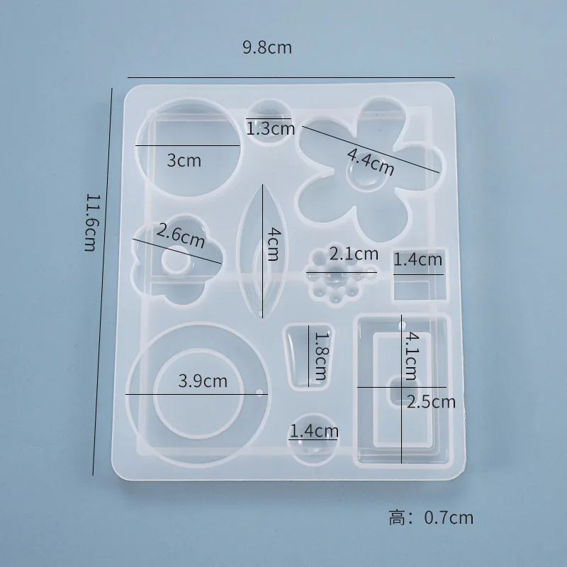 Earring Flower Pendant Silicone Earrings Hook Molding Ornaments Jewelry Decorative Silicone Resin