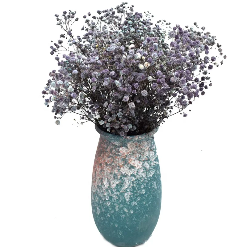 Cheap price ready made pastel preserved babysbreath gypsophila gift bouquet dried flowers with real touch