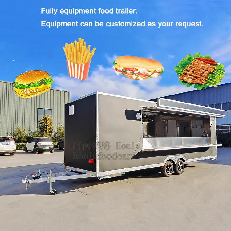 Food Tralier Australian Food Truck Barbecue Ice Cream Trailer Fully Equipped Food Truck with Bathroom