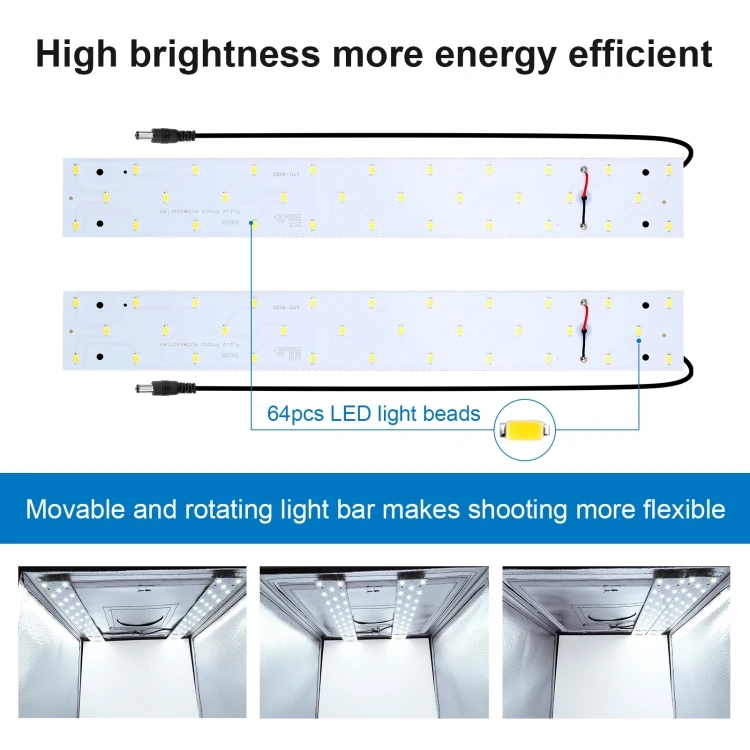 Dropshipping Photo Box with Lights PULUZ 40cm Portable Led Light Box with Free Background for Product Photography