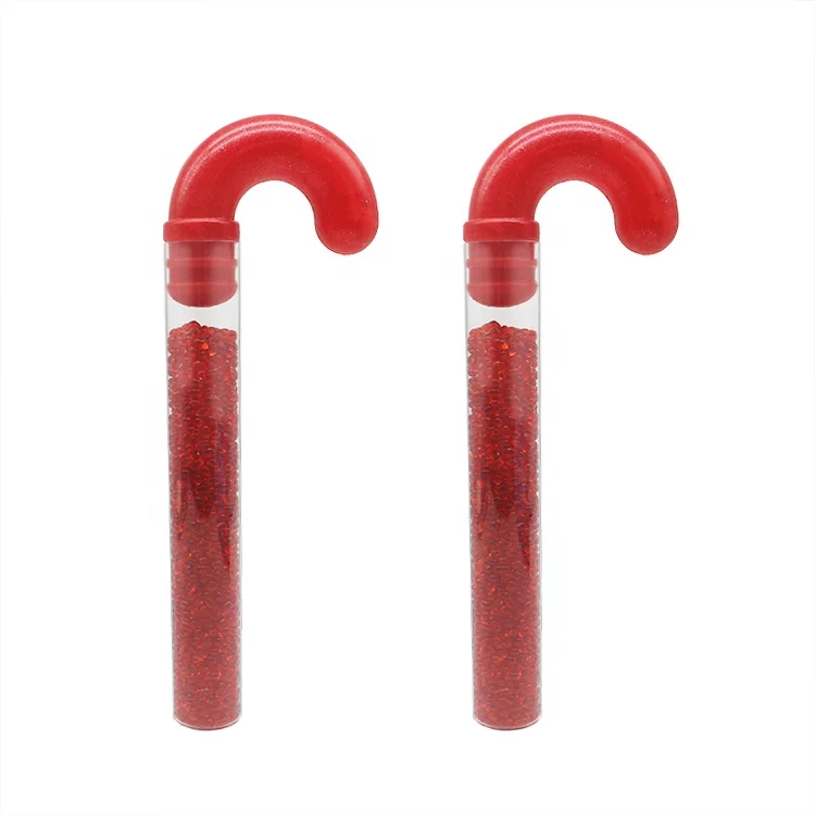 Chocolate Candy Filled Plastic Candy Canes