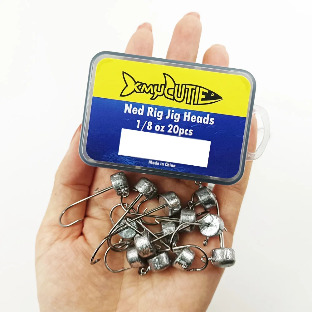 Ned Rig Jig heads Fishing Hooks 2.5g 3.5g 5g 7g 10g14g Mushroom Jig Head  For Soft Worm Lure Bass Pesca Rockfish Pike Trout Fish