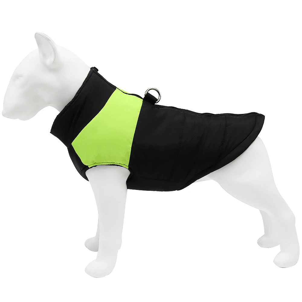pet dog windproof cotton coat warm winter spring outdoor dog jacket towable heated big dog puppy clothes roupa pet