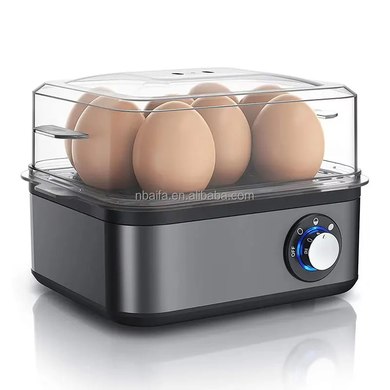 Aifa Smart Home Appliances Egg Steamer Double Layer Automatic Egg Cooker Machine Mini Electric Egg Boilers Stainless Steel