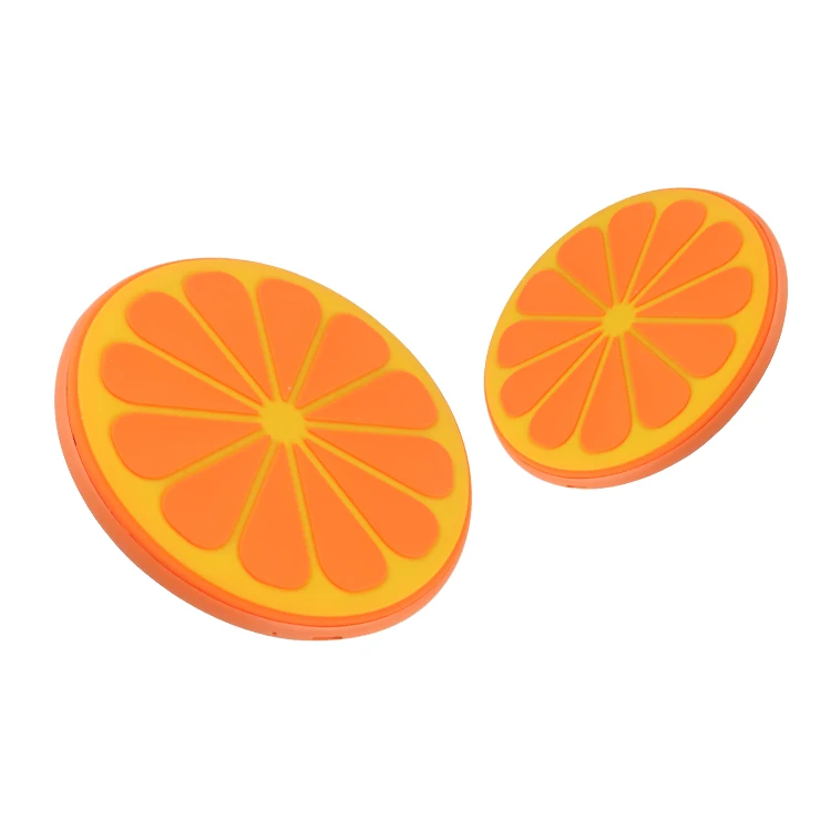 Рекламные деловые подарки, симпатичное фруктовое Быстрое беспроводное зарядное устройство из ПВХ для мобильного телефона