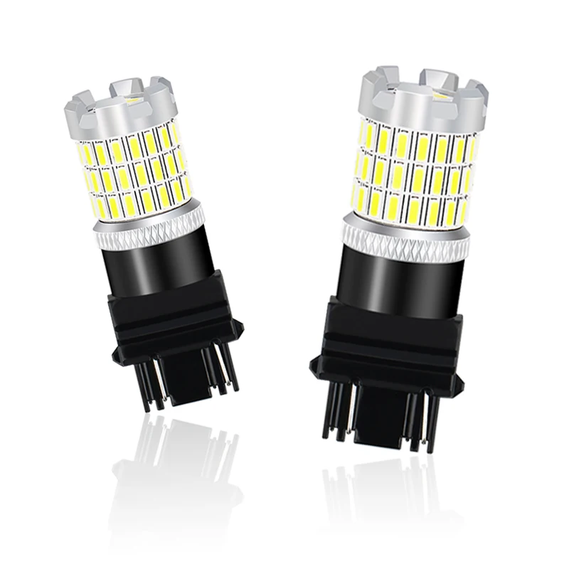 High quality 3157 T25 P27/7W LED Canbus 4014 3030 6000K DC 650LM side marker light