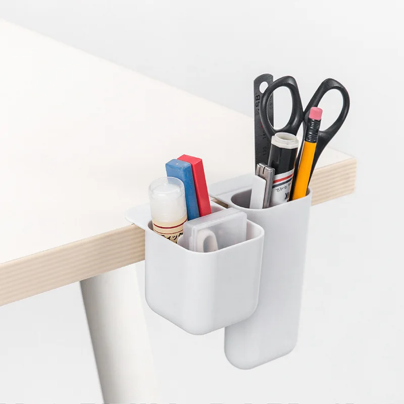 Desktop computer monitor assistant pen holder storage box Desk paste pencil case jewelry remote control organizer box