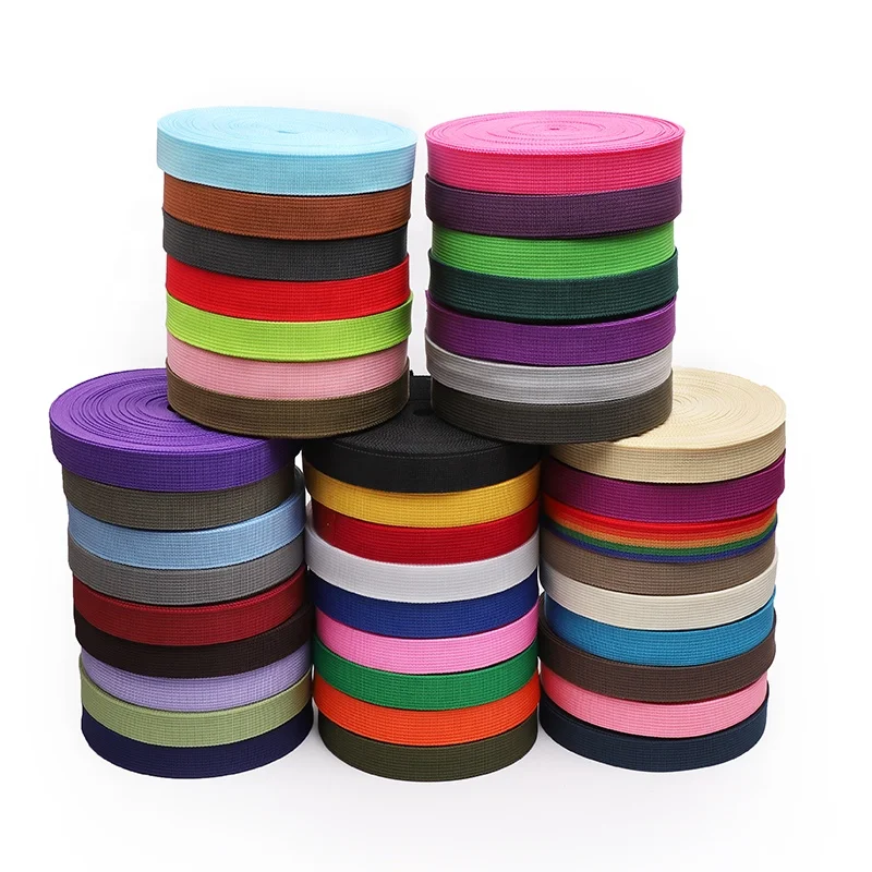 Factory sale pitted pattern 25mm 38mm 50mm PP woven webbing strap for bag