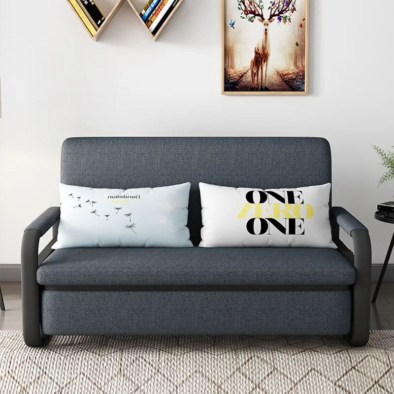 
New Fashion Different Colors Optional Home Living Room Fabric Convenient Foldable Sofa Beds For Adults 