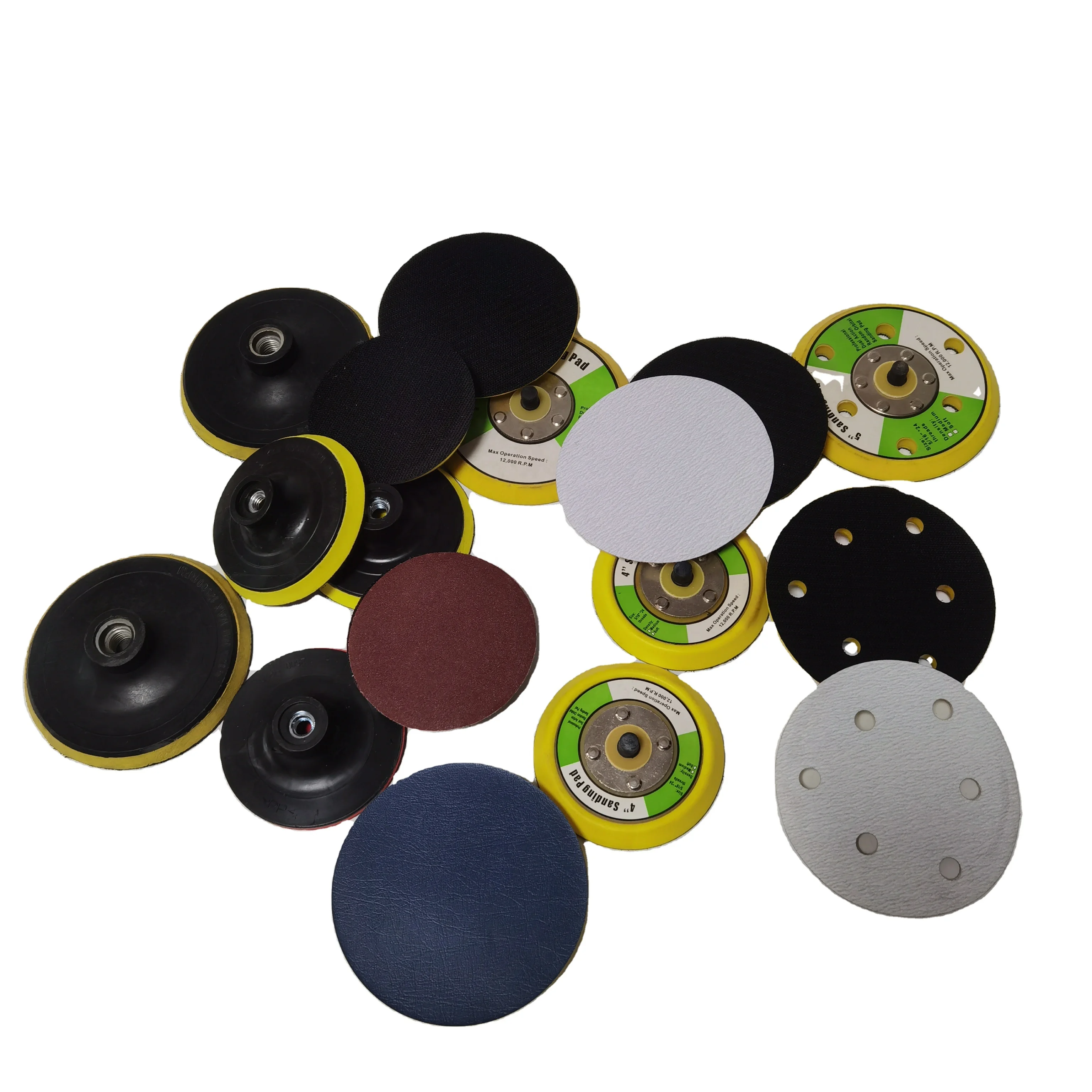 Hook ring polishing chassis grinding disc sanding pad is used for random track sanding machine sanding pad backing polishing pad