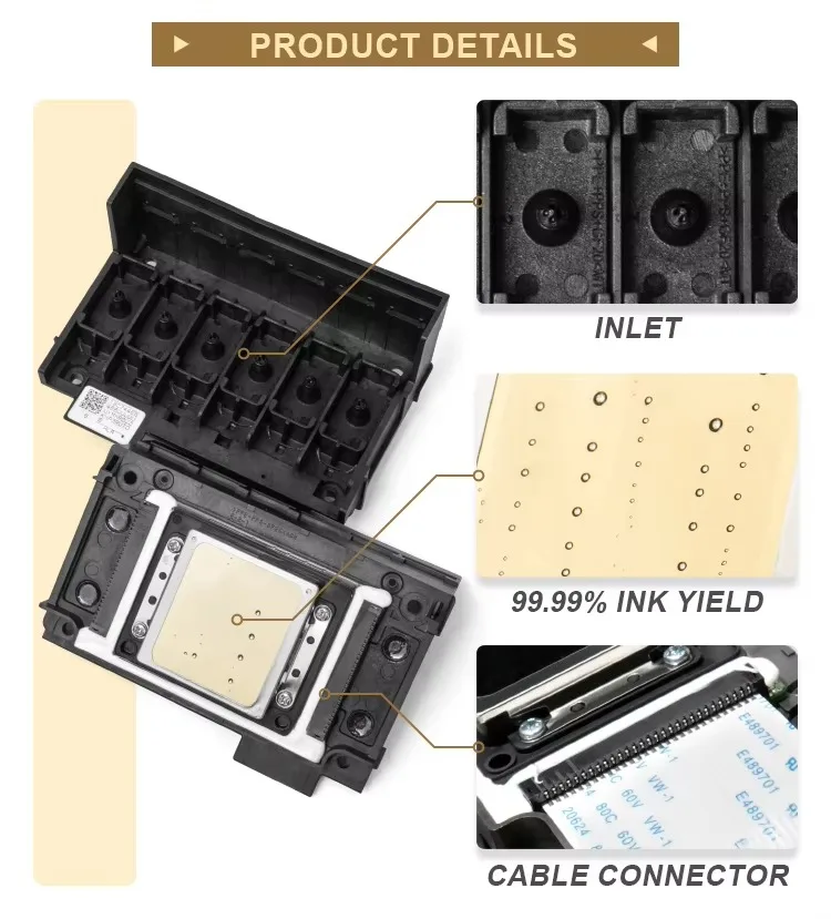 Epson XP600 оригинальный F1080 планшетный УФ-принтер DTF экологический растворитель печатающая головка модель DX7 используется с экологически чистыми чернилами