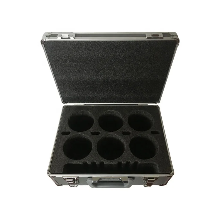 Luxury Silver Metal Frame Hard Aluminum Tool Case Carry Box