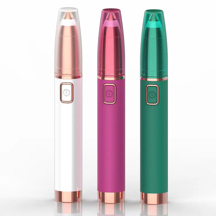 MRY Factory LED Light Female Mustache Remover Rechargeable Women Face Razors Lady Face Electric Razor For Lip Chin Cheeks