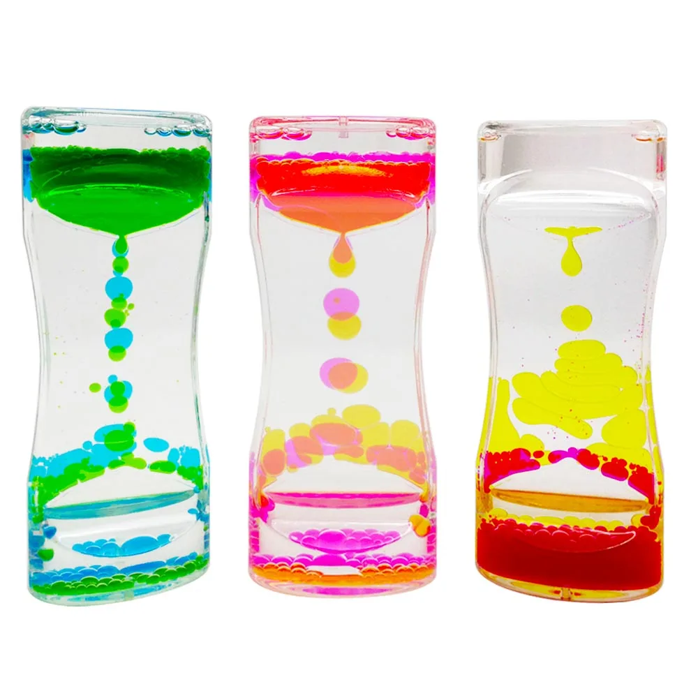 Novelty Products Mini Liquid Hourglass Timer Toy Sand Timers for Children