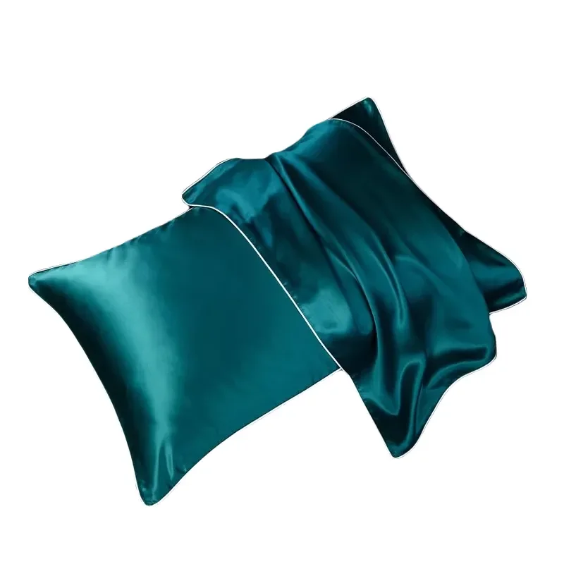 6A Grade Mulberry Silk Satin Pillowcase Manufacturer Luxury Custom Size 100% Silky Pillow Case Cover for Hair and Skin Pure