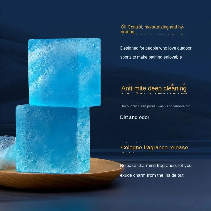 Mens Cologne Perfume Soap Bar deep cleaning Brightening Moisturizing Face Bath Soap long lasting Fragrant Essential Oil Soap