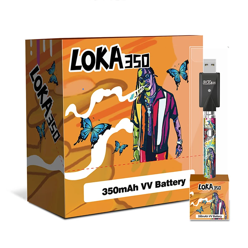 
Mini CBD Battery Loka 350mah E-cig CBD Oil Battery 