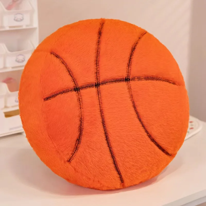 New Plush Basketball Pillow Fluffy Stuffed football  soccer ball decorative sofa Pillow cushion Durable Sport pillow