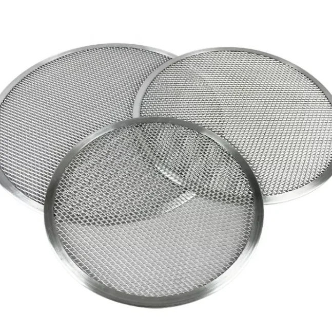 Food grade material Aluminum 8 inch round pizza screen mesh