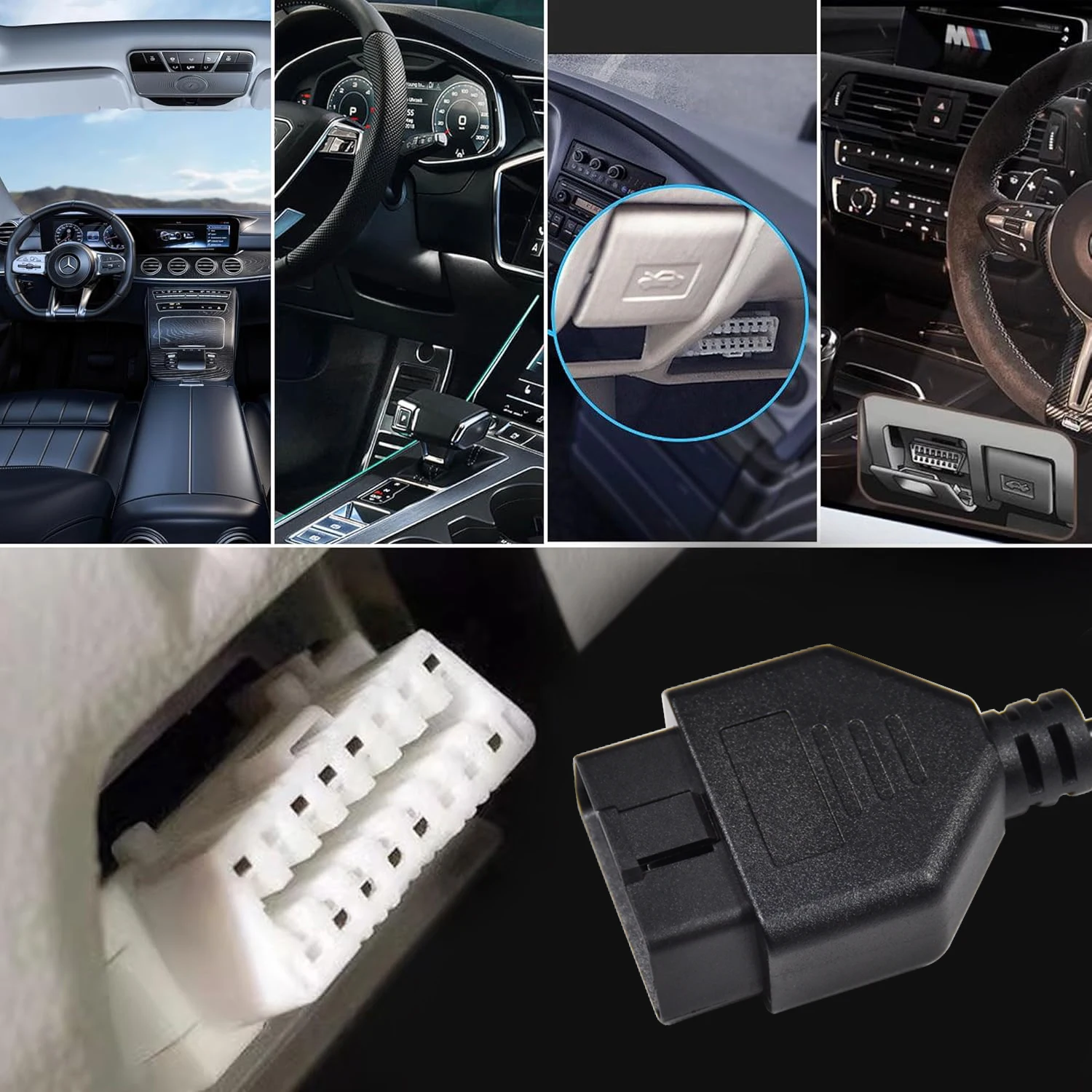 obd 2  Universal T-Harness Kit with Mounting Brackets Copper Conductor and PVC Insulation for Automobile and Car OBD T-Cable