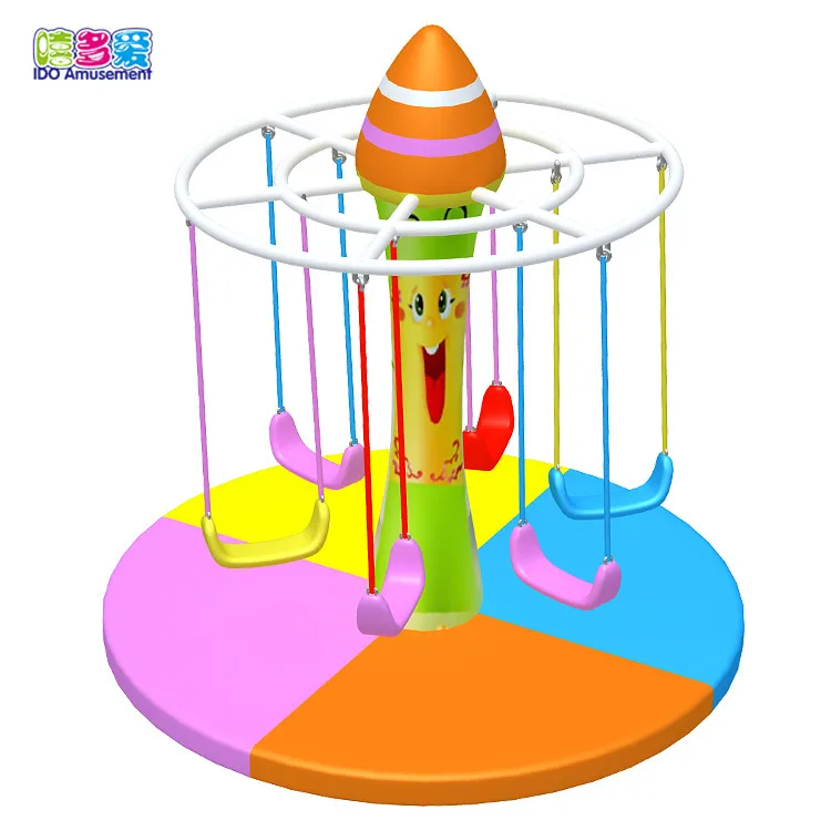 Kids Hottest Indoor Playground Electric Equipment Sweet Candy Tree Soft Play Turntable for Children