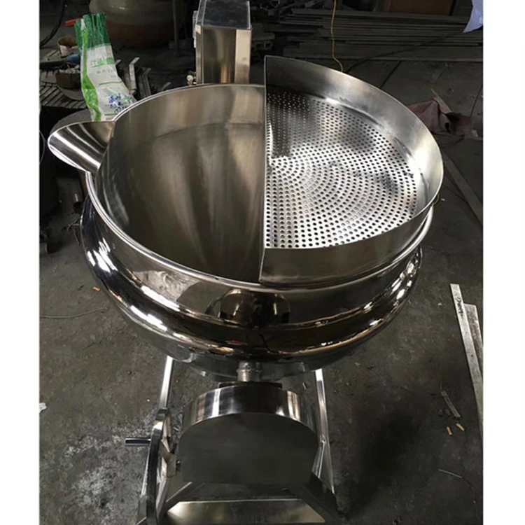 Stainless steel gas heating cooking boiler paste steam jacketed kettle 100L 200L 300L