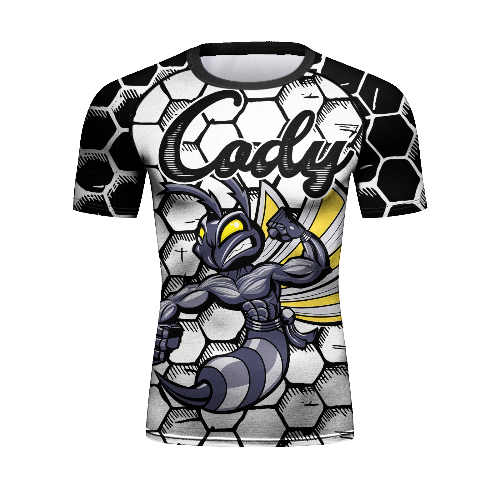 Cody Lundin Men Women Short Sleeve BJJ Sublimation Short Sleeve Rash Guard
