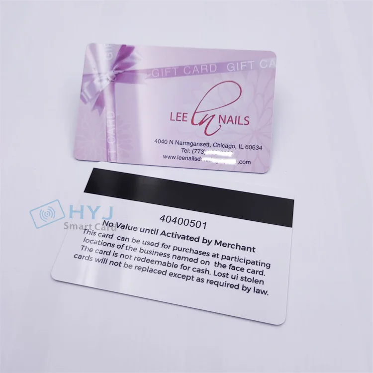 offset printing cr80 magnetic stripe PVC membership Gift Card with unique
