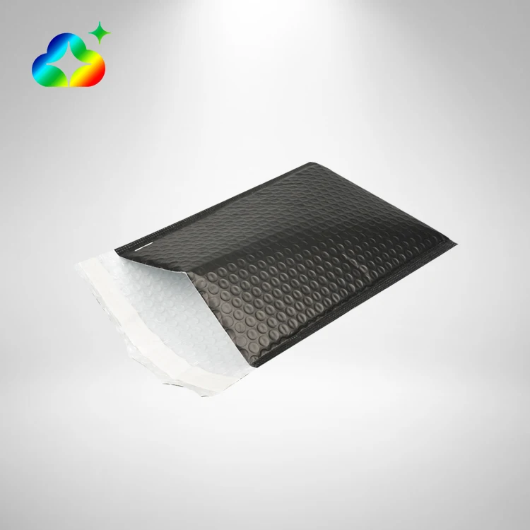 Custom Size 6x10 Black Bubble Mailer Air Padded Envelopes Biodegradable Shipping Bags For Express Delivery